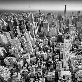 Wolkenkrabbers van New York van Mark De Rooij