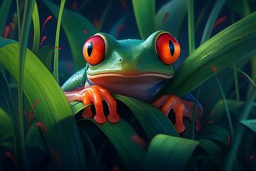 Grüner Frosch von PixelPrestige