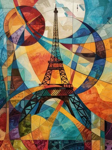 Paris Eiffel Tower Style Abstract