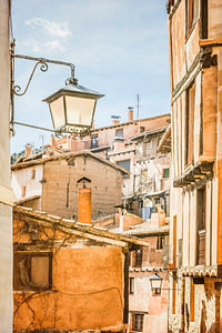 Die rosa Stadt Albarracin in Spanien
