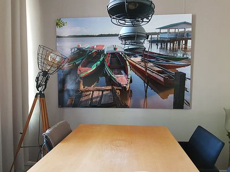 Bateaux sur le fleuve Suriname, Suriname