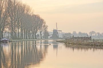 landschap met waterspiegeling von Dirk van Egmond