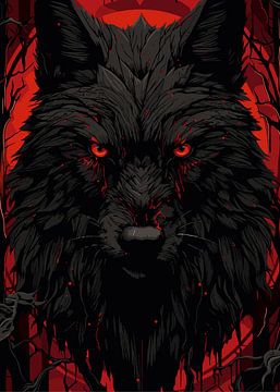 Wolf en maan van EL IRSYAD
