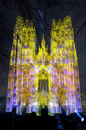 Bright Festival Bruxelles 2025 - Vidéo mapping cathédrale I