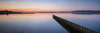 Kurz vor Sonnenaufgang am Lauwersmeer von Arjen Roos Miniaturansicht