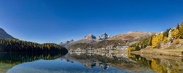 Sankt Moritzsee, Sankt Moritz, Graubünden, Engadine, Suisse,