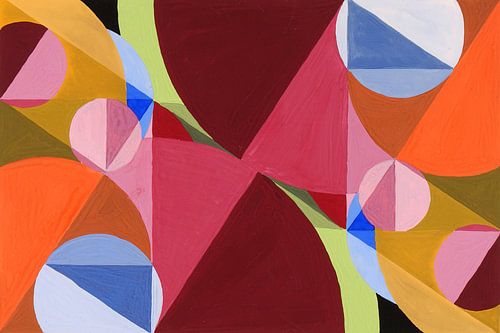 Oppervlakte gebroken door loodlijnen