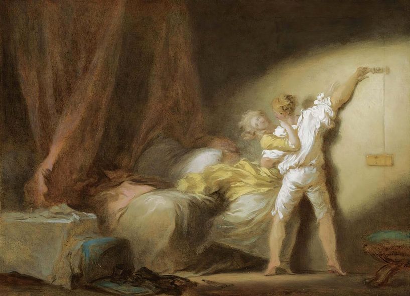 The Bolt, Jean-Honoré Fragonard by Masterful Masters