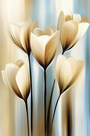 Modern abstract flowers by Bert Nijholt