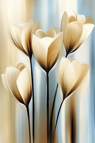 Fleurs abstraites modernes