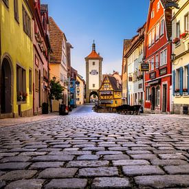 The historic old town of Rothenburg ob der Tauber by Voss Fine Art Fotografie