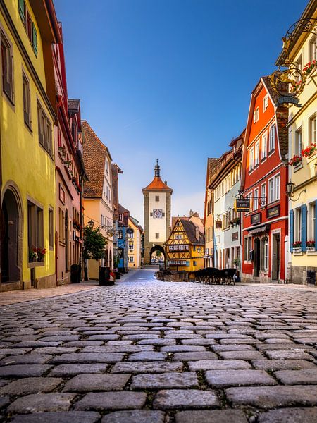The historic old town of Rothenburg ob der Tauber by Voss photography