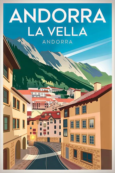 Andorra la Vella, Andorra. von Poster Art Shop