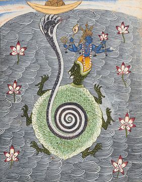 Schildpad (Kurma) avatar van Vishnu