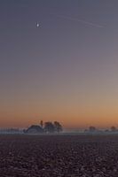 Moon at sunset