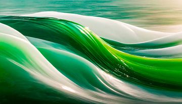 Grün und Weiß Farben von Mustafa Kurnaz