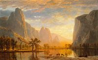 Albert Bierstadt. Valley of the Yosemite von 1000 Schilderijen Miniaturansicht
