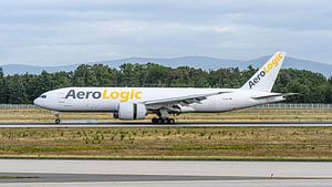 AeroLogic Boeing 777F Frachtflugzeug.