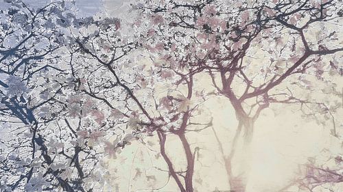 Magnolia Digitaal Geschilderd Kunstwerk