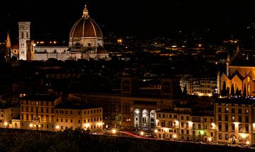 Florence - Duomo by night by Jan-Willem Kokhuis