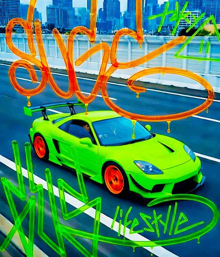 JDM x Liquid Graffiti Handstyles van Suge Graffiti