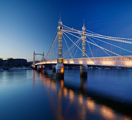 The Albert Bridge, London by David Bleeker