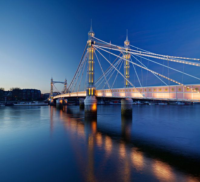 De Albert Bridge, Londen van David Bleeker