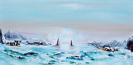 Blue lagoon by Gena Theheartofart