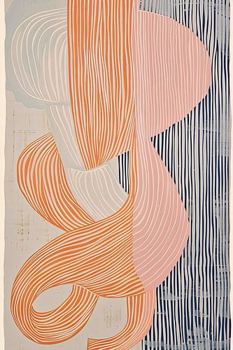 Œuvre d'art minimaliste scandinave