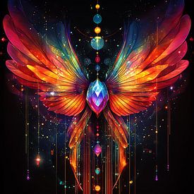 colourful symmetrical figure by Gelissen Artworks