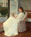 Schwester des Künstlers in einem Fenster, Berthe Morisot von Liszt Collection Miniaturansicht