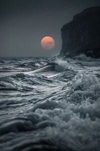 Vollmond am Meer
