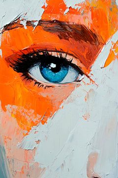 Weergave in kleur: Oog tussen kleuren van Poster Art Shop