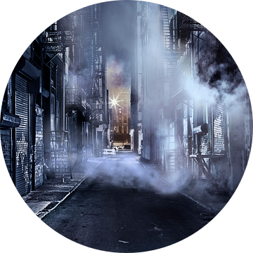 Gotham City - A Cinematic Impression Of Cortlandt Alley - Lower Manhattan - New York City van Nico Geerlings