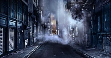Gotham City - A Cinematic Impression Of Cortlandt Alley - Lower Manhattan - New York City