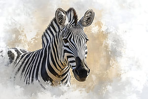 Elegantes Zebra