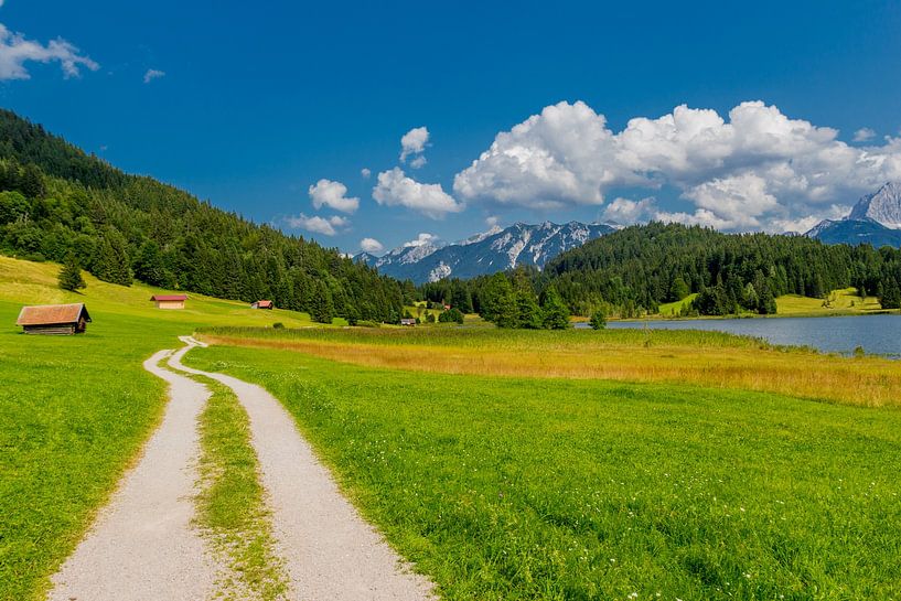 Beautiful lake landscape at the Wagenbruchsee by Oliver Hlavaty