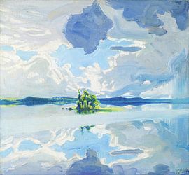 Akseli Gallen-Kallela,Clouds over a lake, 1904-1906