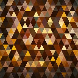 Motif triangulaire géométrique aux couleurs chaudes sur Western Exposure