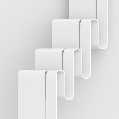 Verticale golven vierkant