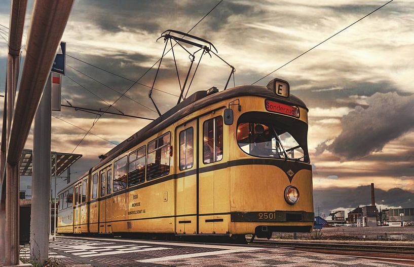 Tram in Düsseldorf van Johnny Flash