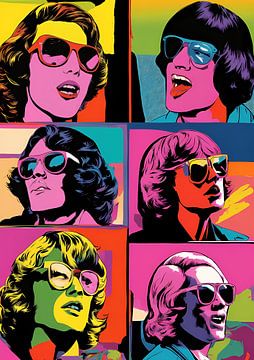 Pop Art Portretten met Zonnebrillen van BRZ999