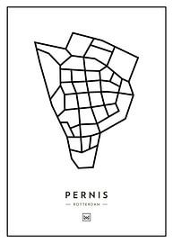 Pernis - Rotterdam by Muurmap - Jouw Favorite stad of wijk aan de muur