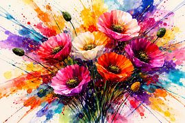 Mohnblumen von Linda de Klein