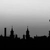 Berlin Skyline Silhouette von Frank Herrmann