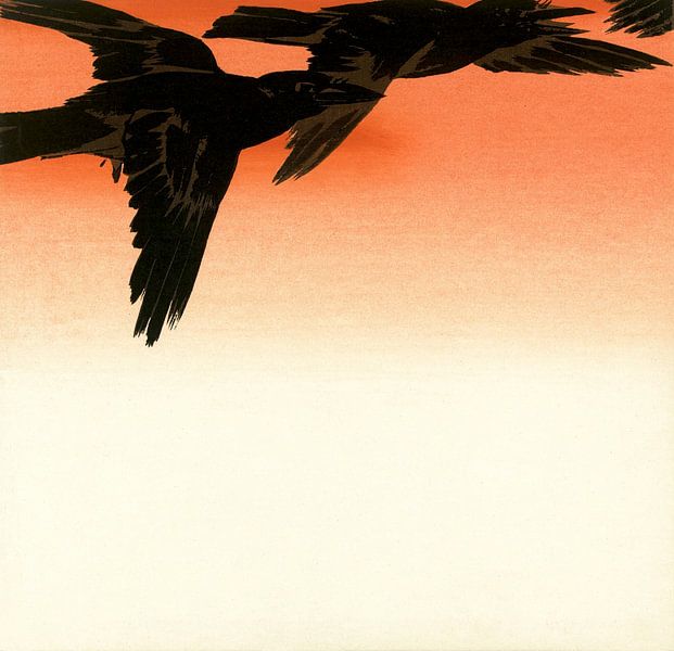 Japanese bird flight by Mad Dog Art