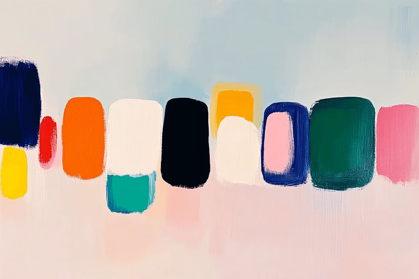 Abstract painting &quot;Colour Blocking&quot; by Studio Allee