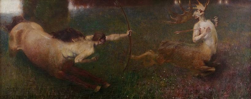 Franz von Stuck - Phantastische Jagd (vor 1890) von Peter Balan