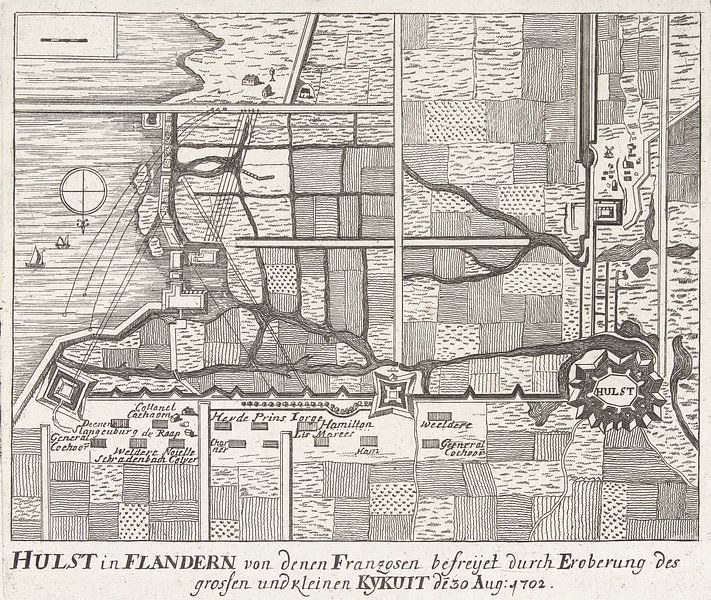 Relief von Hulst, 1702 von Atelier Liesjes