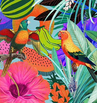Tropical Art Parrots van GᎥรєlค Art Ŧ๏г Y๏ย